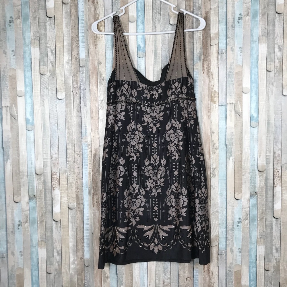 Nanette Lepore 4 Beaded 100% Silk Cleopatra Dress - Picture 6 of 8